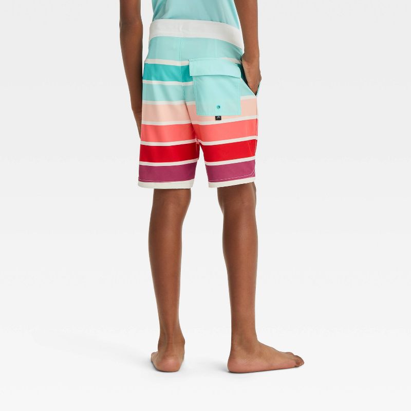 Boys' Striped Swim Shorts - art class™, 3 of 5