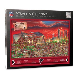 NFL Atlanta Falcons Joe Journeyman Seek and Find Puzzle - 500pc - 1 of 4