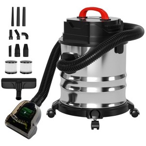 Topteng 5 Gallon Steel Stainless Wet/Dry Canister Vac Shop Vacuum Cleaner 1800W - 1 of 4