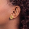Black Bow Jewelry 15mm Polished Love Knot Earrings in 14k Yellow Gold - 3 of 4