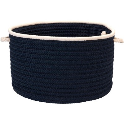 Colonial Mills Doodle Edge Utility Basket, 14 by 10-Inch, Navy