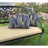 2pk Outdoor Wicker Pillow Set - Jordan Manufacturing - 2 of 3