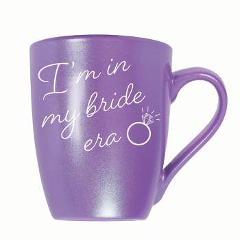 Elanze Designs I'm In My Bride Era 10 ounce New Bone China Coffee Tea Cup Mug For Your Favorite Morning Brew, Passion Purple
