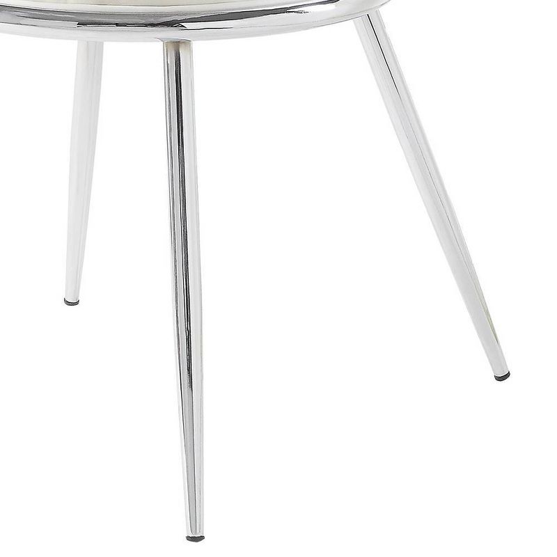 Weizor 21&#34; Dining Chairs White and Chrome - Acme Furniture, 4 of 7