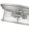 Sonna 3-Light Flush Mount Ceiling Light - Industrial Style with Clear Seedy Glass Shade - 3 of 4