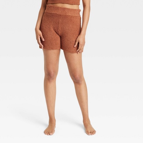 Women's Cozy Yarn Shorts - Stars Above™ Brown S : Target