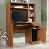 HomeStock Orchard Hills Computer Desk With Hutch Brown – 3 Adjustable Shelves - 4 of 4