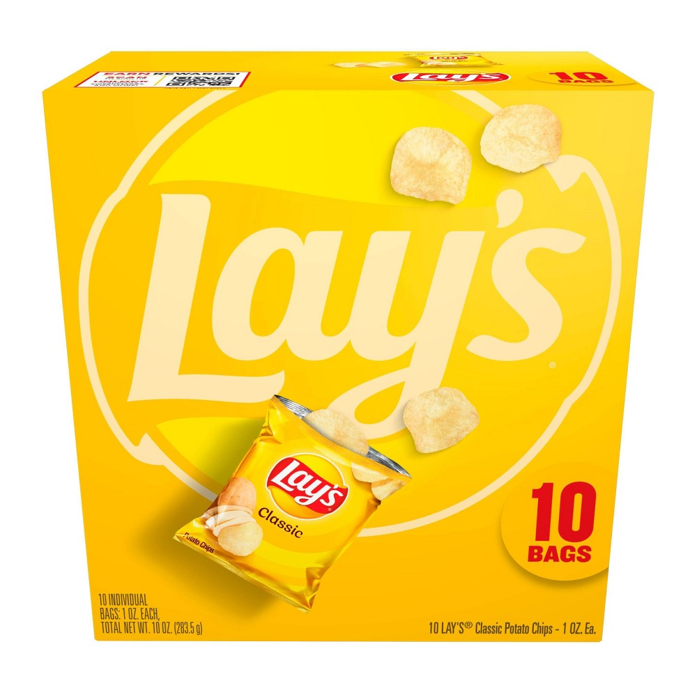 Lay's Snack Pack Classic Potato Chips - 10ct/10oz