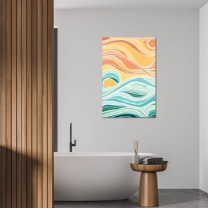 iCanvas Sky and Sea Abstract by Modern Tropical Canvas Print Wall Art - 1 of 3