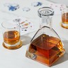 True Apex Decanter - Whiskey Liquor Decanter 26 Ounces, Hand Blown Barware with Crystal Stopper, Clear Finish - 4 of 4