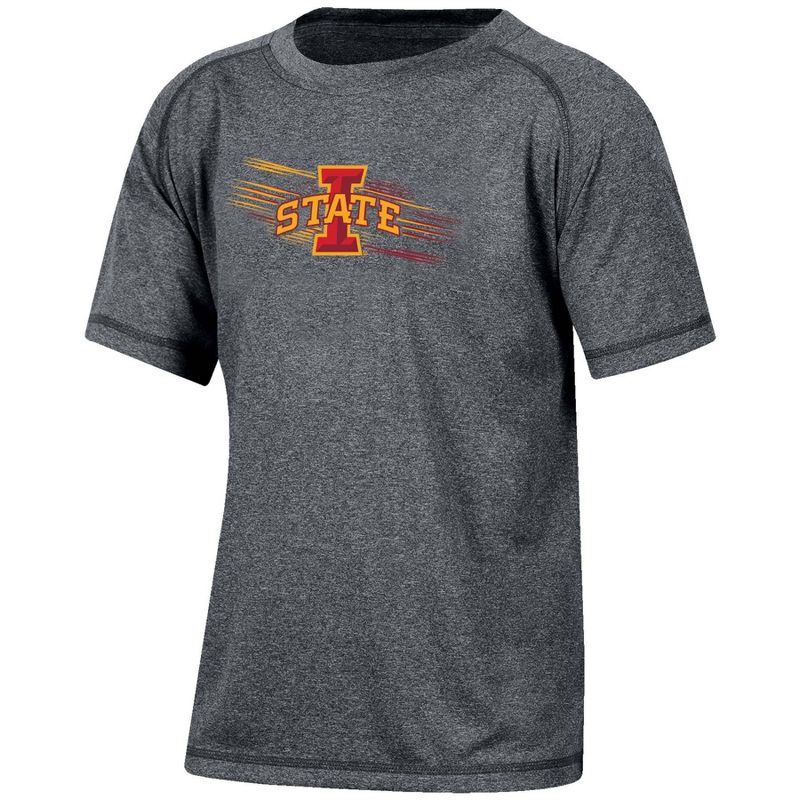 NCAA Iowa State Cyclones Boys&#39; Gray Poly T-Shirt, 1 of 4