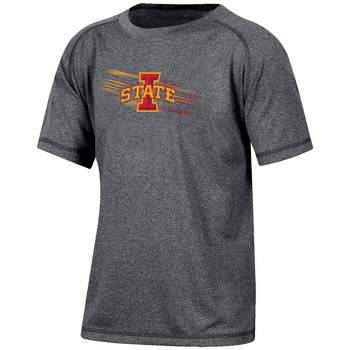 NCAA Iowa State Cyclones Boys' Gray Poly T-Shirt