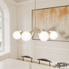 8-Light Hepburn Cased White Glass Chandelier Ceiling Light Fixture - Hunter Fan - 3 of 4