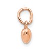 Black Bow Jewelry 14k Rose Gold Tiny Puffed Heart Charm, 5mm (3/16 inch) - 2 of 4