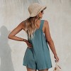 Women's Patch Pocket Wide Straps Pinafore Romper - Cupshe - 4 of 4