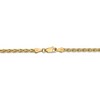 Black Bow Jewelry 3mm, 14k Yellow Gold, Solid Parisian Wheat Chain Necklace - 4 of 4