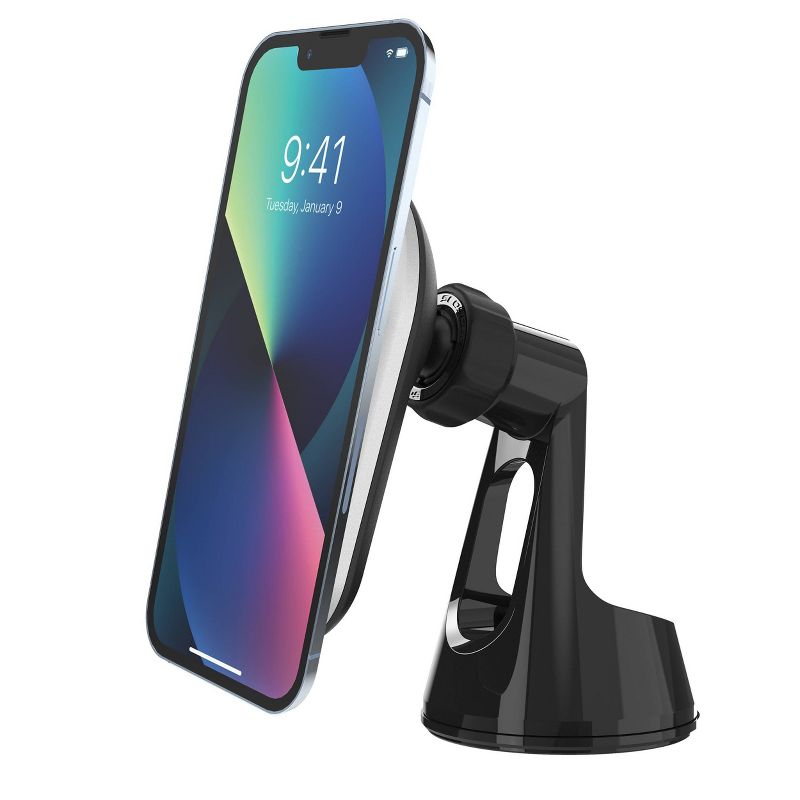 Scosche MagicMount Pro Charge5 Wireless Window/Dash Magnetic Charging Phone Mount, 3 of 14
