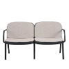 Okak Minimalist PP Patio Accent Chairs Upholstered Club Chairs/Loveseat/Combo,Chic Outdoor Armchair for Poolside,Garden&Backyard - 3 of 4
