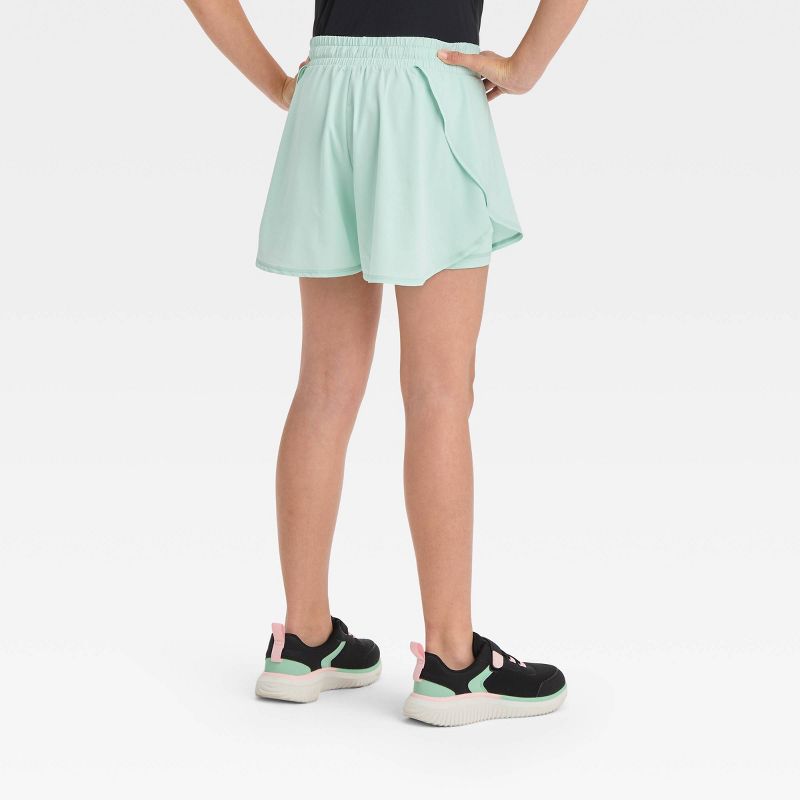 Girls&#39; High-Rise 2-in-1 Shorts - All In Motion™, 3 of 5