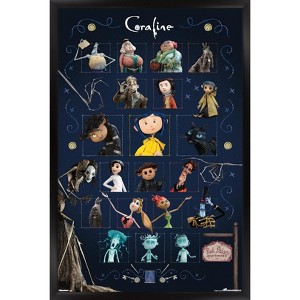 Trends International Coraline - Grid Framed Wall Poster Prints - 1 of 4