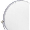 Round Wall Mount Vanity Mirror, 12.8x10 Inch 1X/5X Magnifying Bathroom Mirror - 3 of 4