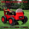 12V Kids Ride-On Excavator Digger Car with Remote Control, 4x75W Drive Motors, 10Ah Battery, Working Digging Arm, LED Lights, Music & USB - 3 of 4
