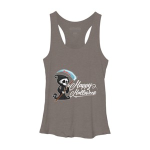 Women's Design By Humans HAPPY HALLOWEEN - Special Edition By wedenote Racerback Tank Top - 1 of 3