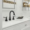 Cobbe 2-Handle 8 inch Widespread Bathroom Sink Faucet Matte Black Lavatory Faucet 3 Hole 360° Swivel Spout Vanity Sink Basin Faucets - 2 of 4