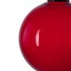 NAYSAYE Party Decoration and Accessories Red Glass Hanging Ornament Set for Holiday Celebration and Christmas, Red, 6"*6"*0.68" - 3 of 4