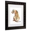 Trademark Fine Art Jennifer Goldberger Sitting Tiger II Matted Framed Art - 3 of 4