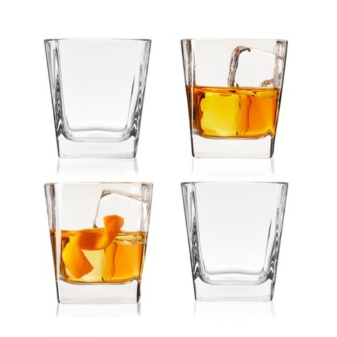 Circleware 42786 Take Square Shot Glasses, Set of 6, 2.3 Ounce, Clear, Limited Edition Glassware Whiskey Drinking Cups
