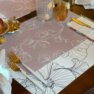 Kassa - Dini 4pk Vinyl POSY Printed Placemats