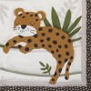 NoJo Jungle Gym 4 Piece Nursery Crib Bedding Set - Grey, Brown and Green Comforter, 100% Cotton Fitted Crib Sheet, Crib Skirt, and Storage - 3 of 4