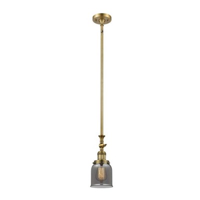 Bell - 1 Light Stem Hung Tiltable Mini Pendant In Industrial Style-14 Inches Tall and 5 Inches Wide