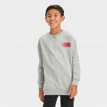 Boys' Smiley Graphic Sweatshirt - art class™ Gray