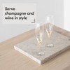 Orrefors Intermezzo 7 Fl. Oz. Stemmed Champagne Flute Glasses - Set of 2, Gold Drop - Kitchen & Dining Crystal Glassware - Dishwasher Safe - 4 of 4