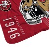 NFL San Francisco 49ers Helmet Stripes Flannel Fleece Blanket - 3 of 3