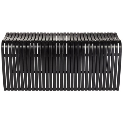 Modern Eco-Friendly Black Bamboo 44" Bench