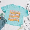 Simply Sage Market Women's Forever Chasing Sunsets Wavy Short Sleeve Relaxed Fit Cropped Tee - 3 of 3
