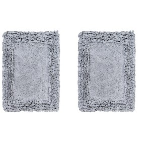 Shaggy Border Collection 2-Piece Bath Rug Set 100% Cotton Tufted Weave Ruffle Border Pattern Bathroom Rug for Machine Washable Bathmat - 1 of 4