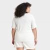 Women's Short Sleeve Ribbed Polo Shirt - Ava & Viv™ - image 2 of 3