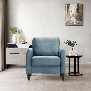 Home Design Airell Velvet Arm Chair - 1 of 4