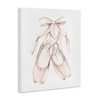 Stupell Industries Soft Pink Ballerina Slippers Ballet Dance Shoes Canvas Wall Art - 3 of 4