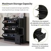 Shoe Cabinet with 3 Flip Drawers, Free Standing Shoe Organizer with Pull-down Seat, Hidden Shoe Storage Cabinet for Hallway Living Room - 3 of 4