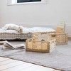 3 Sprouts Rectangular Recycled Plastic Foldable Crate (Medium Size) - Sand - 2 of 3