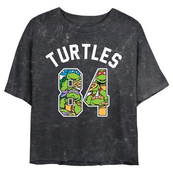 Juniors Womens Teenage Mutant Ninja Turtles 84 Turtles Logo T-Shirt