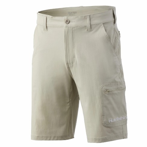 Huk Men's Next Level 10.5 Inch Quick-drying Performance Fishing Shorts With  Upf 30+ Sun Protection - S - Khaki : Target