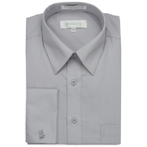 Marquis Men's Regular Fit French Cuff Dress Shirt - Cufflinks Included - 1 of 3