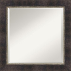 Amanti Art Odin Antique Bronze Beveled Wood Framed Bathroom Vanity Wall Mirror - 1 of 4