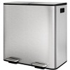 Acekool 2-Pack 30L Soft-Close Dual Trash and Recycle Bin Combo with Smudge-Resistant Stainless Steel, Step-On Kitchen Garbage Cans - 2 of 4